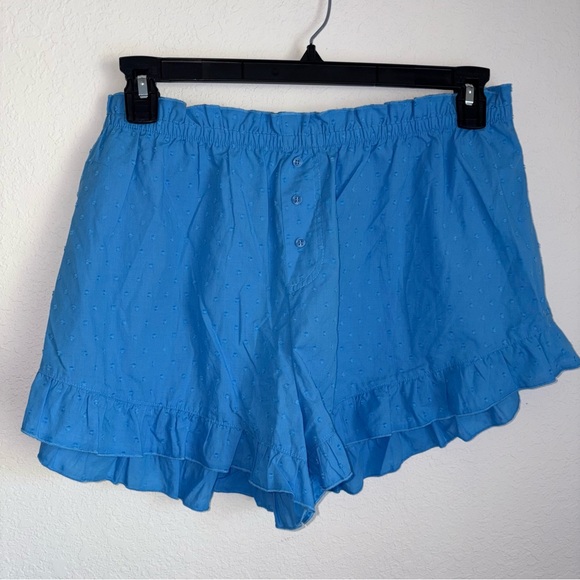 Colsie Other - Colsie blue poplin cotton shorts pajamas pjs size XL new with tags